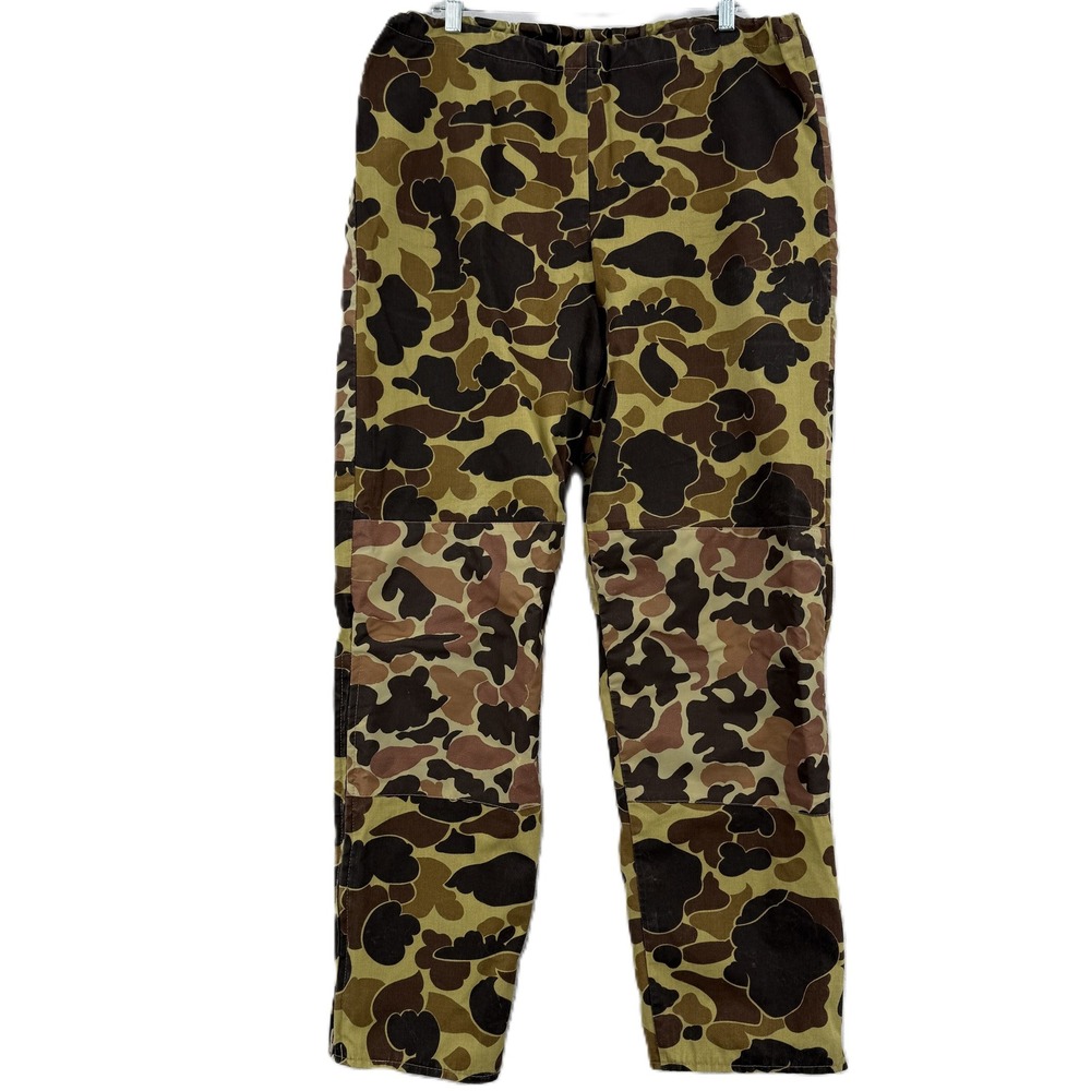 Columbia Gore-Tex Pants Mens Medium Camo Duck Hunter Vintage Waterproof Shell‎